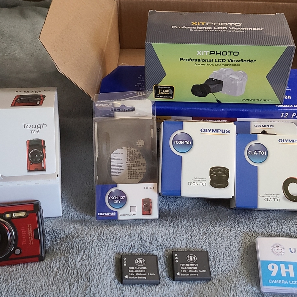 Olympus Tough TG-6 Camera (can be used Underwater!) with Matching Accessories